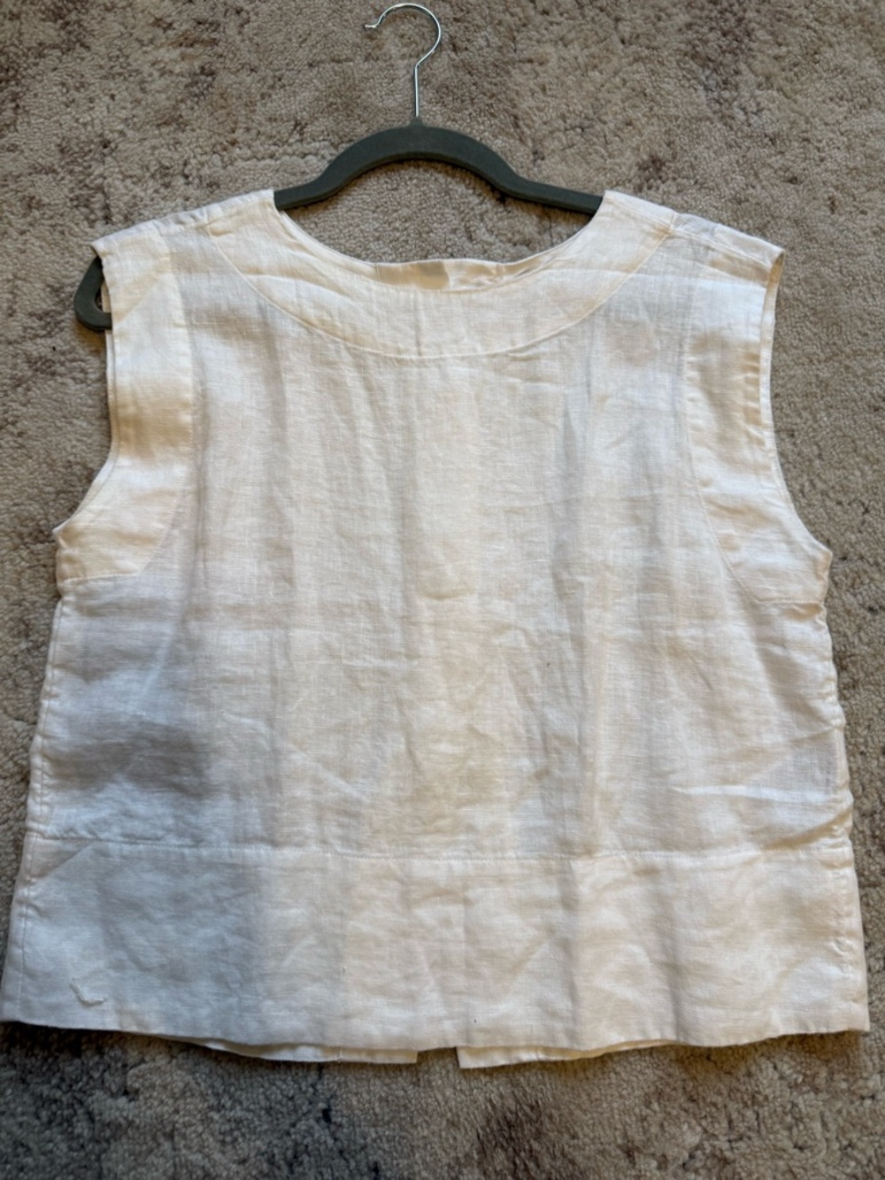 NWT Madewell Bateau-Neck Tank in 100% Linen